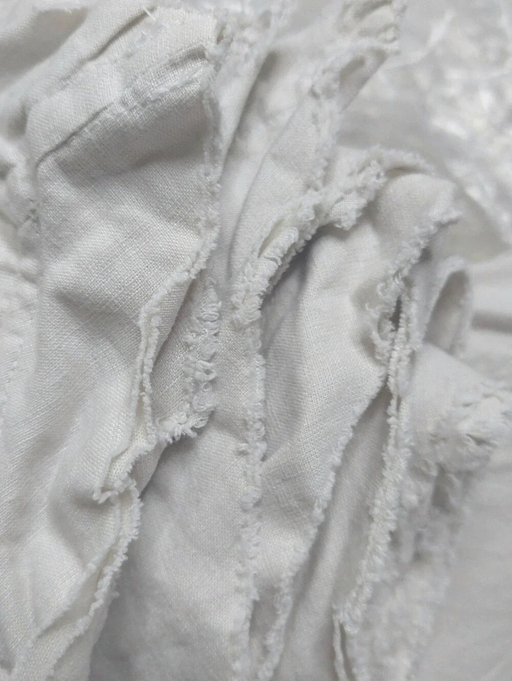 Quince European Linen Sand Flange Duvet Cover! Sz. Full/ Queen! (422)